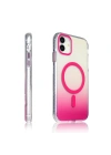 Apple iPhone 11 Kılıf M-safe Şarj Özellikli Transparan Renk Geçişli Zore Toros Kapak