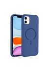 Apple iPhone 11 Kılıf M-safe Şarj Özellikli Zore Meta Kapak