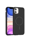 Apple iPhone 11 Kılıf M-safe Şarj Özellikli Zore Ruby Sert Kapak