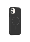 Apple iPhone 11 Kılıf M-safe Şarj Özellikli Zore Ruby Sert Kapak
