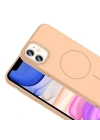 Apple iPhone 11 Kılıf M-safe Şarj Özellikli Zore Ruby Sert Kapak