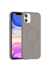 Apple iPhone 11 Kılıf M-safe Şarj Özellikli Zore Ruby Sert Kapak