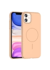 Apple iPhone 11 Kılıf M-safe Şarj Özellikli Zore Ruby Sert Kapak