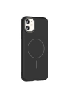 Apple iPhone 11 Kılıf M-safe Şarj Özellikli Zore Ruby Sert Kapak