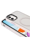 Apple iPhone 11 Kılıf Mat Arka Yüzey Wireless Şarj Özellikli Zore Flet M-safe Kapak