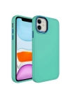 Apple iPhone 11 Kılıf Metal Çerçeve ve Buton Tasarımlı Silikon Zore Luna Kapak