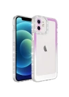 Apple iPhone 11 Kılıf Simli ve Renk Geçiş Tasarımlı Lens Korumalı Zore Park Kapak