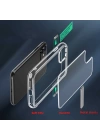 Apple iPhone 11 Kılıf Standlı Şeffaf Silikon Zore L-Stand Kapak