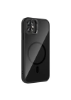 Apple iPhone 11 Kılıf Standlı ve Kamera Lens Hediyeli M-Safe Şarj Özellikli Zore Etro Kapak