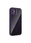 Apple iPhone 11 Kılıf Standlı ve Kamera Lens Hediyeli M-Safe Şarj Özellikli Zore Etro Kapak