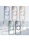 Apple iPhone 11 Kılıf Wireless Şarj Özellikli Sert PC Zore Riksos M-safe Kapak