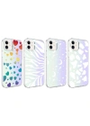 Apple iPhone 11 Kılıf Zore M-Blue Desenli Kapak