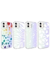 Apple iPhone 11 Kılıf Zore M-Blue Desenli Kapak