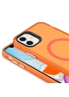 Apple iPhone 11 Kılıf Zore M-safe Şarj Özellikli Buzlu Transparan C-Pro Sert Kapak
