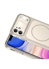 Apple iPhone 11 Kılıf Zore M-Safe Şarj Özellikli Kamera Korumalı Formen Kapak