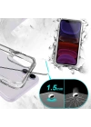 Apple iPhone 11 Kılıf Zore Şeffaf Ultra İnce Airbag Tasarımlı Okka Kapak