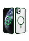 Apple iPhone 11 Pro Max Kılıf M-safe Wireless Şarj Özellikli Silikon Zore Ege Kapak