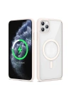 Apple iPhone 11 Pro Max Kılıf M-safe Wireless Şarj Özellikli Silikon Zore Ege Kapak