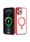 Apple iPhone 11 Pro Max Kılıf M-safe Wireless Şarj Özellikli Silikon Zore Ege Kapak