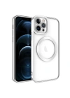 Apple iPhone 11 Pro Max Kılıf M-safe Wireless Şarj Özellikli Zore Setro Silikon