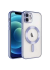 Apple iPhone 12 Kılıf Kamera Korumalı M-safe Wireless Şarj Özellikli Zore Demre Kapak