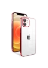 Apple iPhone 12 Kılıf Kamera Korumalı Renkli Çerçeveli Zore Garaj Kapak