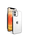 Apple iPhone 12 Kılıf Kamera Korumalı Renkli Çerçeveli Zore Garaj Kapak