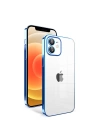 Apple iPhone 12 Kılıf Kamera Korumalı Renkli Çerçeveli Zore Garaj Kapak