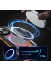 Apple iPhone 12 Kılıf M-safe Şarj Özellikli Renkli Kenar Airbag Şeritli Zore Lamer Kapak