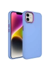 Apple iPhone 12 Kılıf Metal Çerçeve ve Buton Tasarımlı Silikon Zore Luna Kapak