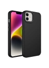 Apple iPhone 12 Kılıf Metal Çerçeve ve Buton Tasarımlı Silikon Zore Luna Kapak