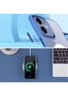 Apple iPhone 12 Kılıf Wireless Şarj Özellikli Zore Krom M-safe Silikon Kapak