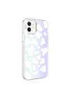 Apple iPhone 12 Kılıf Zore M-Blue Desenli Kapak