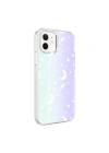 Apple iPhone 12 Kılıf Zore M-Blue Desenli Kapak