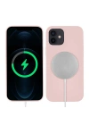 Apple iPhone 12 Kılıf Zore Silksafe Wireless Kapak
