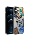 Apple iPhone 12 Pro Kılıf Desenli Zore Dragon Sert Kapak
