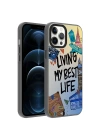 Apple iPhone 12 Pro Kılıf Desenli Zore Dragon Sert Kapak