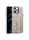 Apple iPhone 12 Pro Kılıf Desenli Zore Silver Sert Kapak