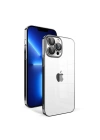 Apple iPhone 12 Pro Kılıf Kamera Korumalı Renkli Çerçeveli Zore Garaj Kapak
