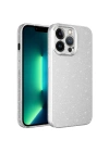 Apple iPhone 12 Pro Kılıf Kamera Korumalı Simli Lüks Zore Koton Kapak