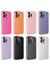 Apple iPhone 12 Pro Kılıf Kamera Korumalı Simli Lüks Zore Koton Kapak