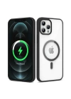 Apple iPhone 12 Pro Kılıf M-safe Wireless Şarj Özellikli Silikon Zore Ege Kapak
