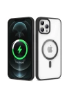 Apple iPhone 12 Pro Kılıf M-safe Wireless Şarj Özellikli Silikon Zore Ege Kapak