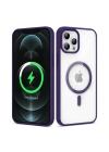 Apple iPhone 12 Pro Kılıf M-safe Wireless Şarj Özellikli Silikon Zore Ege Kapak