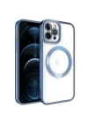 Apple iPhone 12 Pro Kılıf M-safe Wireless Şarj Özellikli Zore Setro Silikon