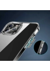 Apple iPhone 12 Pro Kılıf Standlı Şeffaf Silikon Zore L-Stand Kapak