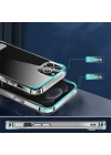 Apple iPhone 12 Pro Kılıf Standlı Şeffaf Silikon Zore L-Stand Kapak