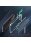 Apple iPhone 12 Pro Kılıf Standlı Şeffaf Silikon Zore L-Stand Kapak