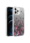 Apple iPhone 12 Pro Max Kılıf Desenli Zore Silver Sert Kapak