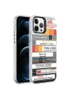 Apple iPhone 12 Pro Max Kılıf Desenli Zore Silver Sert Kapak